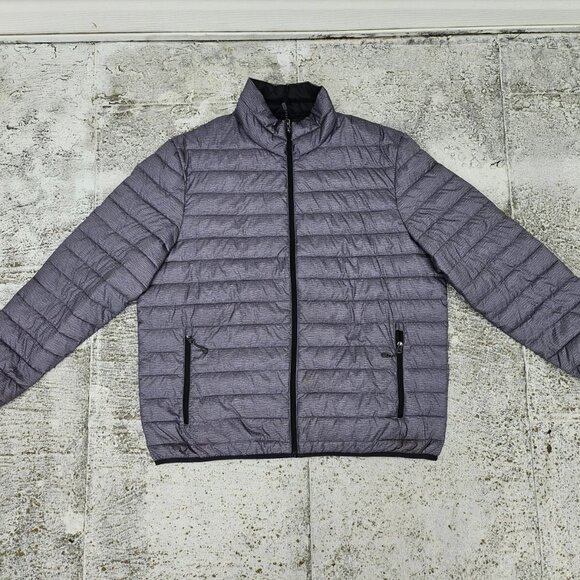 Swiss Tech Men Jacket Puffer Polyester Long Sleeve Gray Size XL 46-48 - Picture 1 of 9